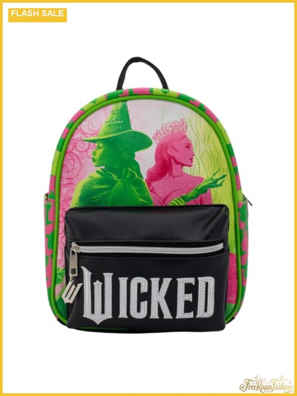 Mini Faux Leather Backpack Purse Elphaba Glinda Wicked Shoulder Bag